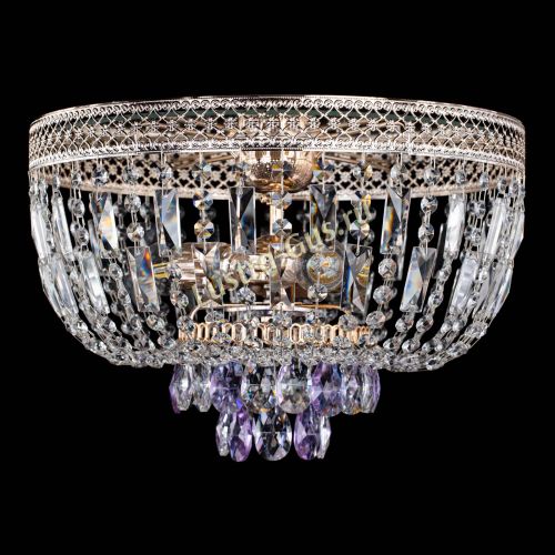 Люстра Венеция Астра №3 фиолетовая в Подольске Гусь Хрустальный