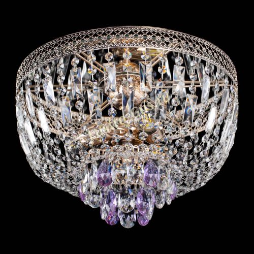 Люстра Венеция Астра №3 фиолетовая в Подольске Гусь Хрустальный