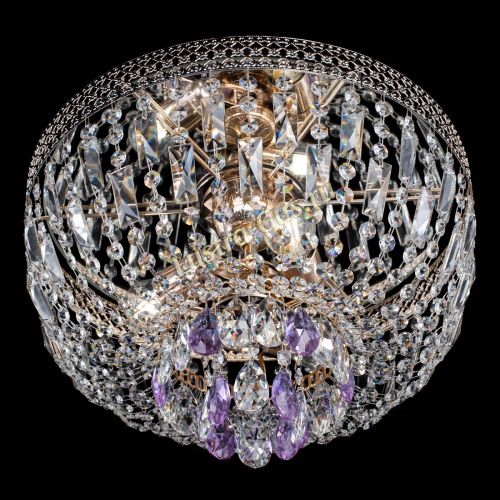 Люстра Венеция Астра №3 фиолетовая в Подольске Гусь Хрустальный