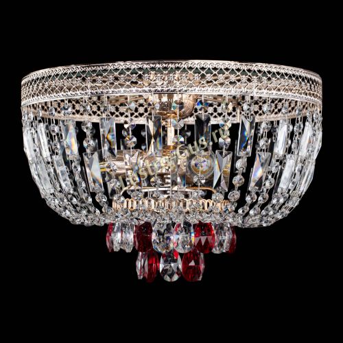 Люстра Венеция Астра №3 красная в Подольске Гусь Хрустальный