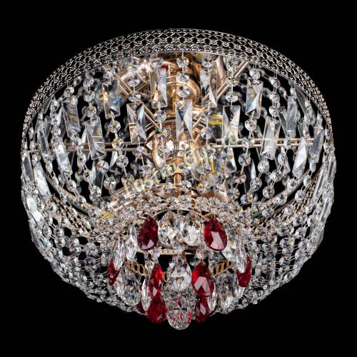 Люстра Венеция Астра №3 красная в Подольске Гусь Хрустальный