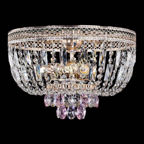 Люстра Венеция Астра №3 розовая в Подольске Гусь Хрустальный