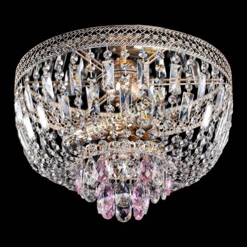 Люстра Венеция Астра №3 розовая в Подольске Гусь Хрустальный