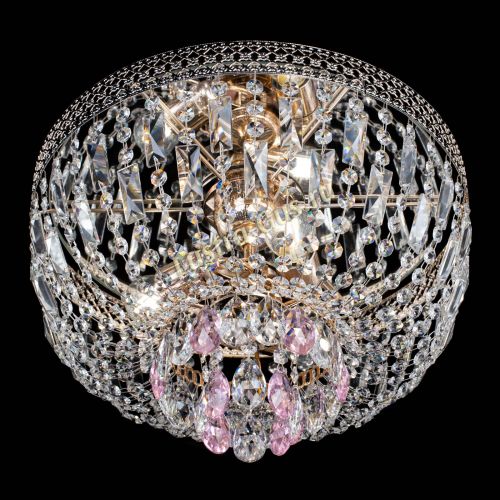 Люстра Венеция Астра №3 розовая в Подольске Гусь Хрустальный