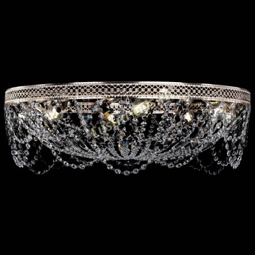 Люстра Венеция Ажур черная в Подольске Гусь Хрустальный