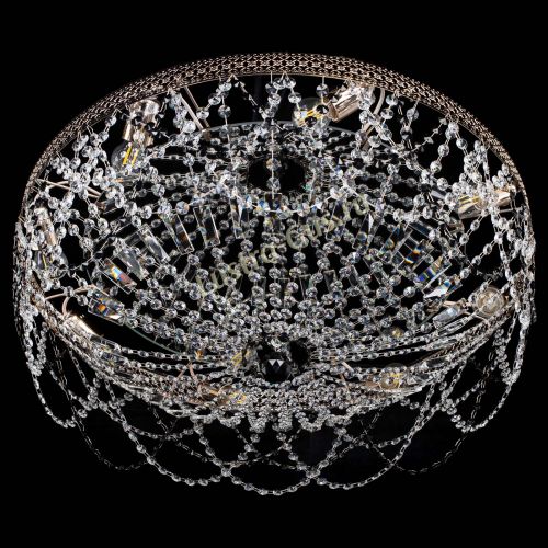 Люстра Венеция Ажур черная в Подольске Гусь Хрустальный