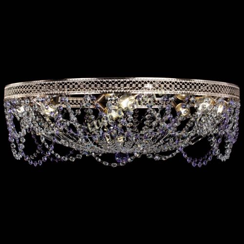Люстра Венеция Ажур фиолетовая в Подольске Гусь Хрустальный