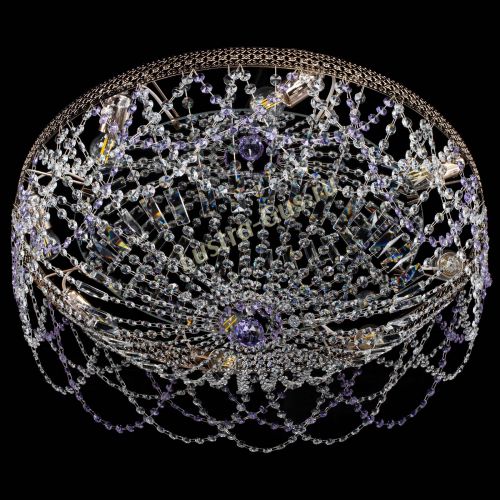 Люстра Венеция Ажур фиолетовая в Подольске Гусь Хрустальный