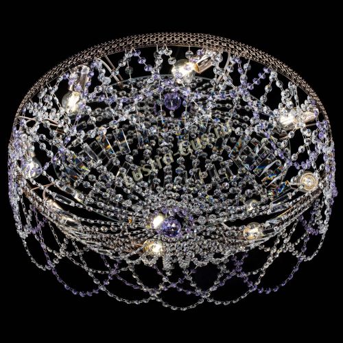 Люстра Венеция Ажур фиолетовая в Подольске Гусь Хрустальный
