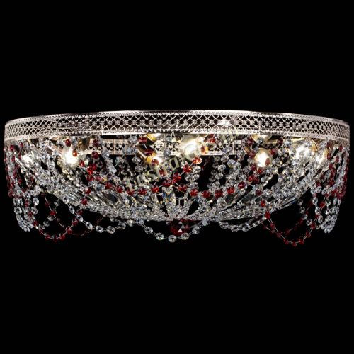 Люстра Венеция Ажур красная в Подольске Гусь Хрустальный