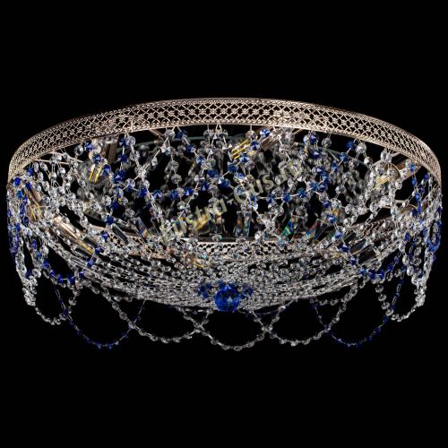 Люстра Венеция Ажур синяя в Подольске Гусь Хрустальный