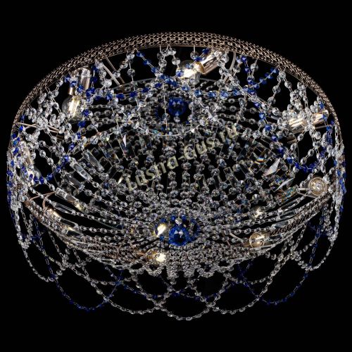 Люстра Венеция Ажур синяя в Подольске Гусь Хрустальный