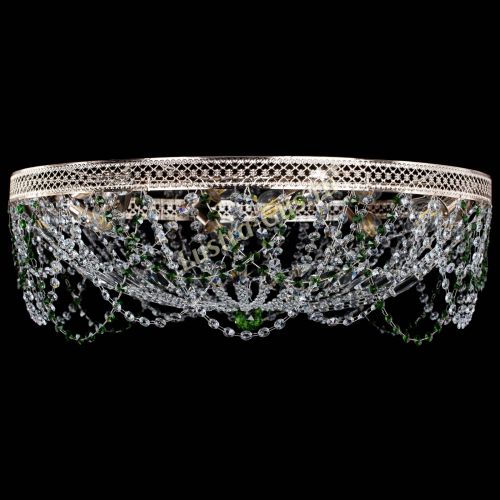 Люстра Венеция Ажур зеленая в Подольске Гусь Хрустальный