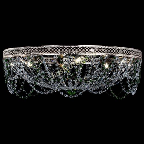 Люстра Венеция Ажур зеленая в Подольске Гусь Хрустальный