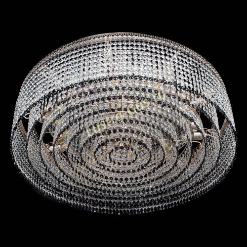 Люстра Венеция Капель №10 оптикон черная в Подольске Гусь Хрустальный