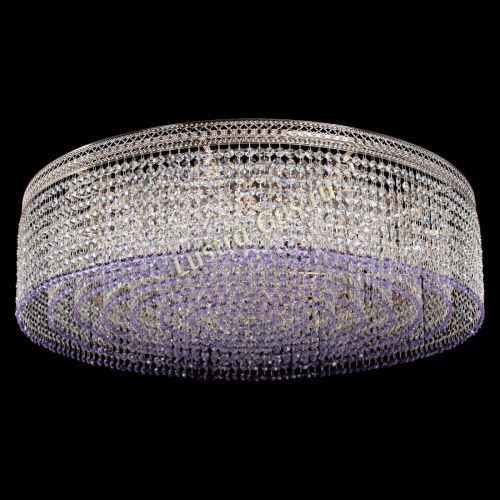 Люстра Венеция Капель №10 оптикон фиолетовая в Подольске Гусь Хрустальный