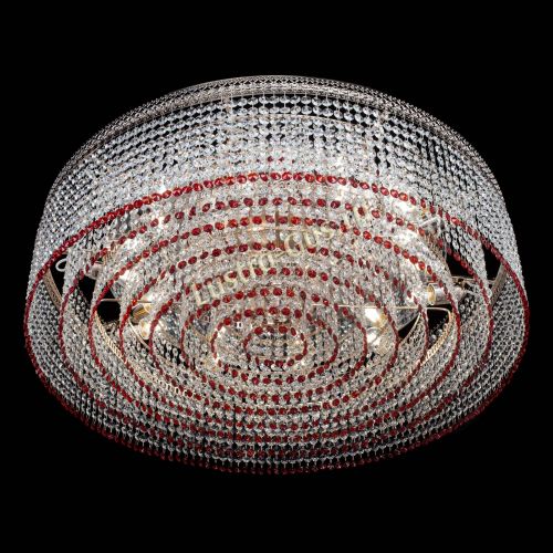 Люстра Венеция Капель №10 оптикон красная в Подольске Гусь Хрустальный