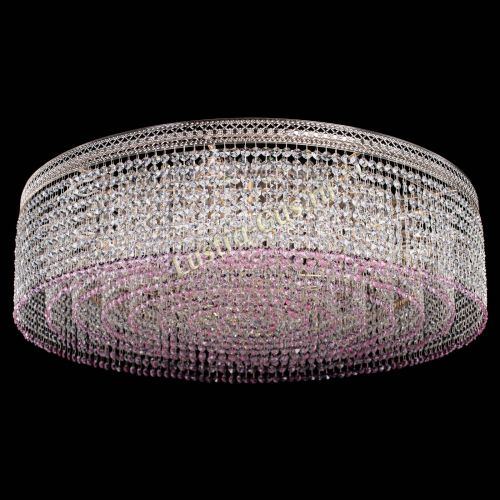 Люстра Венеция Капель №10 оптикон розовая в Подольске Гусь Хрустальный