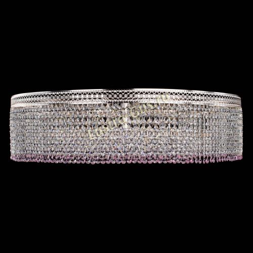 Люстра Венеция Капель №10 оптикон розовая в Подольске Гусь Хрустальный