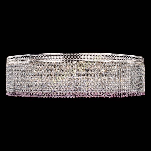 Люстра Венеция Капель №10 оптикон розовая в Подольске Гусь Хрустальный