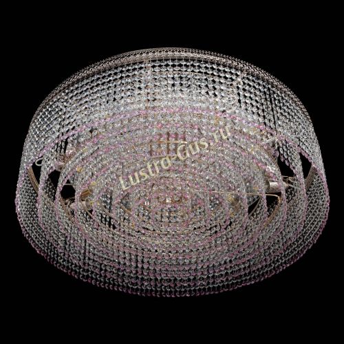 Люстра Венеция Капель №10 оптикон розовая в Подольске Гусь Хрустальный