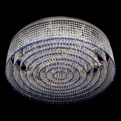 Люстра Венеция Капель №10 оптикон синяя в Подольске Гусь Хрустальный