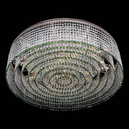 Люстра Венеция Капель №10 оптикон зеленая в Подольске Гусь Хрустальный