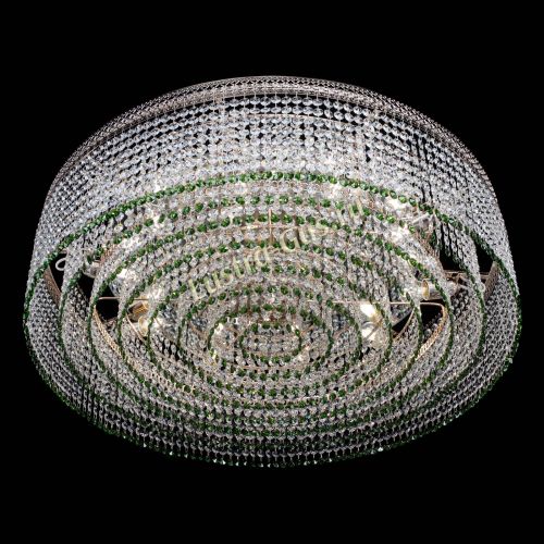 Люстра Венеция Капель №10 оптикон зеленая в Подольске Гусь Хрустальный