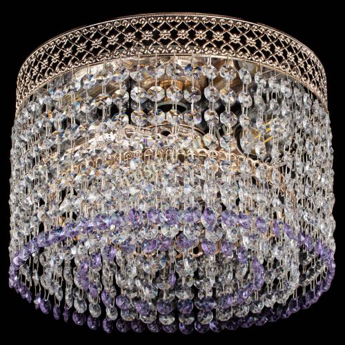 Люстра Венеция Капель №2 фиолетовая в Подольске Гусь Хрустальный