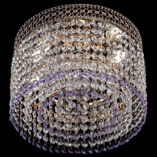 Люстра Венеция Капель №2 фиолетовая в Подольске Гусь Хрустальный
