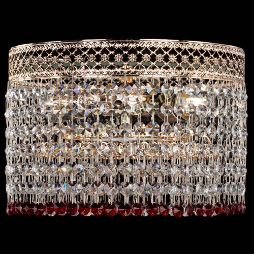 Люстра Венеция Капель №2 красная в Подольске Гусь Хрустальный