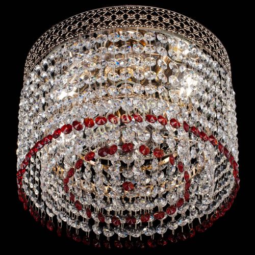 Люстра Венеция Капель №2 красная в Подольске Гусь Хрустальный