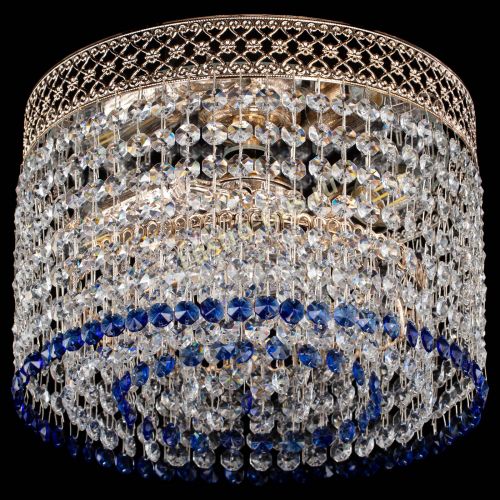 Люстра Венеция Капель №2 синяя в Подольске Гусь Хрустальный