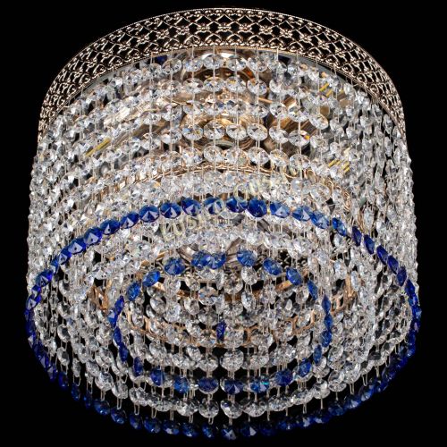 Люстра Венеция Капель №2 синяя в Подольске Гусь Хрустальный