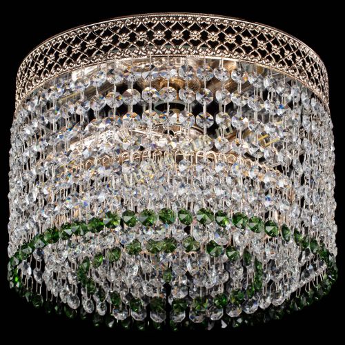 Люстра Венеция Капель №2 зеленая в Подольске Гусь Хрустальный