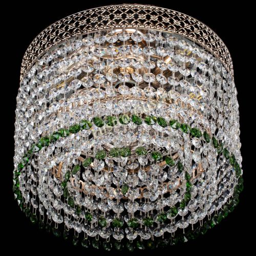 Люстра Венеция Капель №2 зеленая в Подольске Гусь Хрустальный