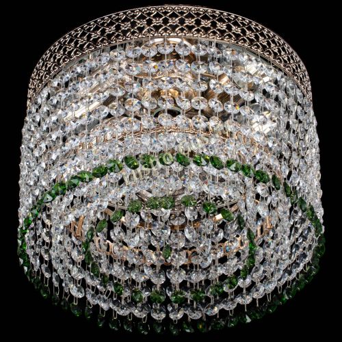 Люстра Венеция Капель №2 зеленая в Подольске Гусь Хрустальный