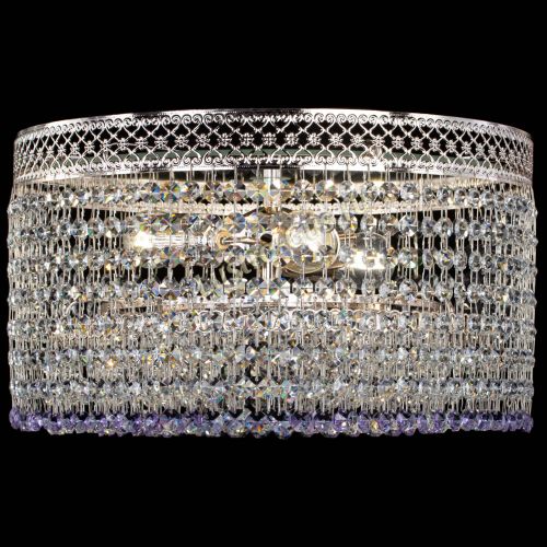 Люстра Венеция Капель №3 фиолетовая в Подольске Гусь Хрустальный