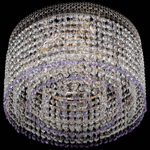 Люстра Венеция Капель №3 фиолетовая в Подольске Гусь Хрустальный