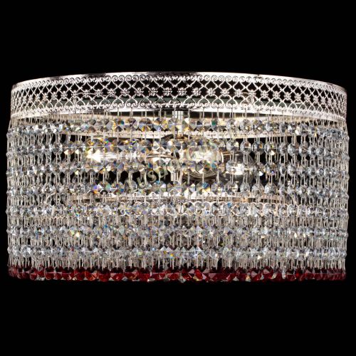 Люстра Венеция Капель №3 красная в Подольске Гусь Хрустальный