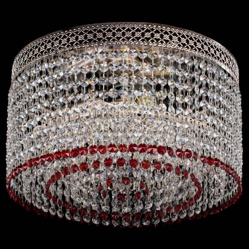 Люстра Венеция Капель №3 красная в Подольске Гусь Хрустальный