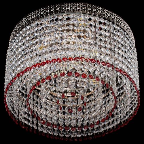 Люстра Венеция Капель №3 красная в Подольске Гусь Хрустальный