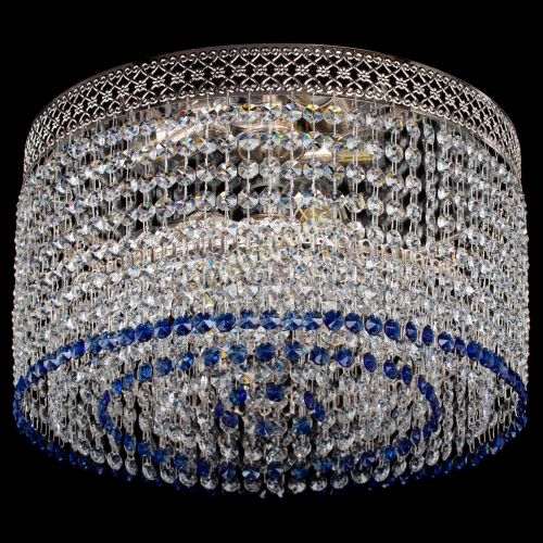 Люстра Венеция Капель №3 синяя в Подольске Гусь Хрустальный
