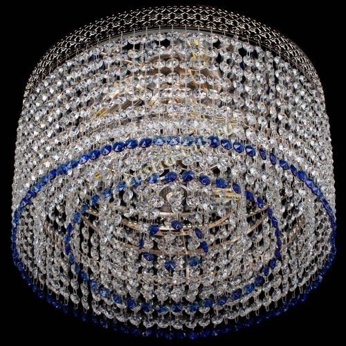 Люстра Венеция Капель №3 синяя в Подольске Гусь Хрустальный