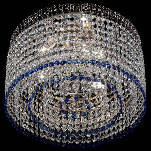 Люстра Венеция Капель №3 синяя в Подольске Гусь Хрустальный