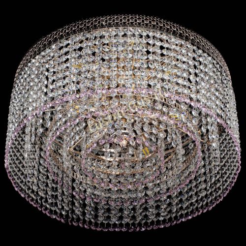 Люстра Венеция Капель №5 розовая в Подольске Гусь Хрустальный