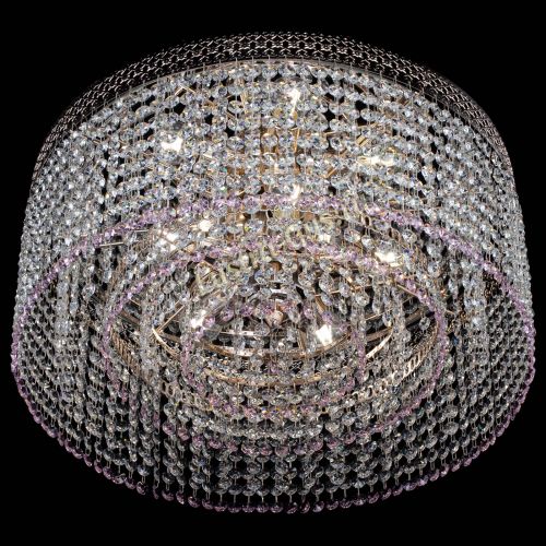 Люстра Венеция Капель №5 розовая в Подольске Гусь Хрустальный