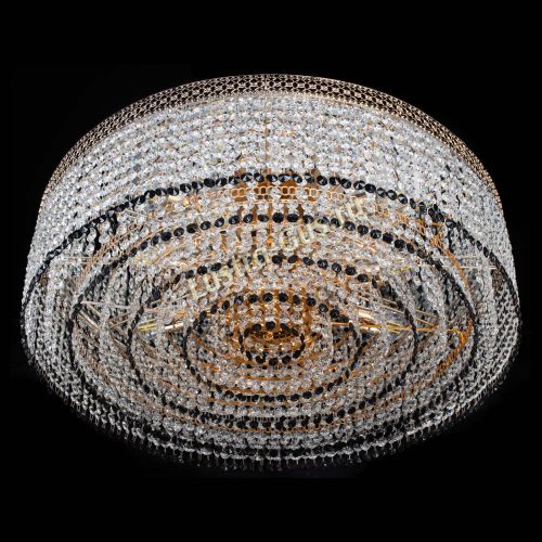 Люстра Венеция Капель №8 оптикон черная в Подольске Гусь Хрустальный