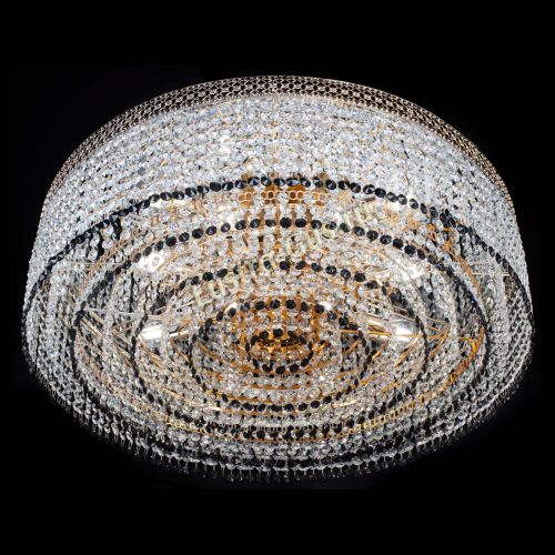 Люстра Венеция Капель №8 оптикон черная в Подольске Гусь Хрустальный