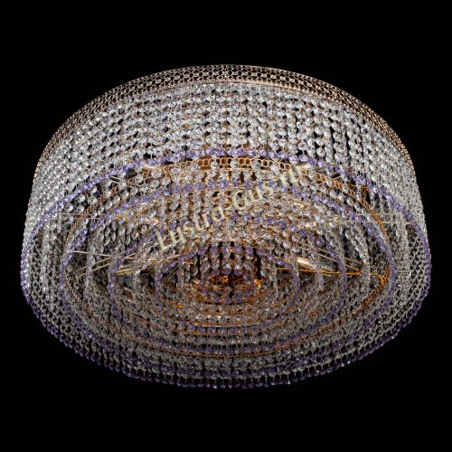 Люстра Венеция Капель №8 оптикон фиолетовая в Подольске Гусь Хрустальный